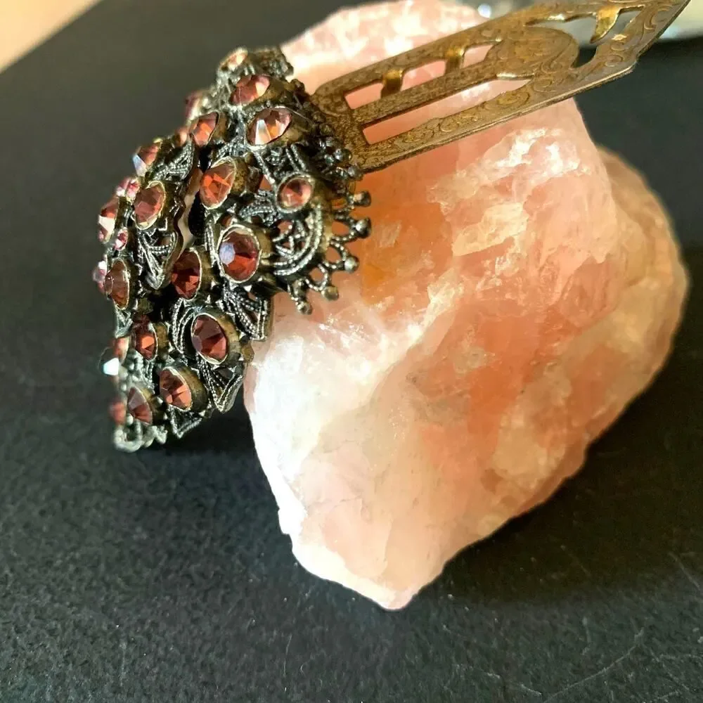 Work of Art Antique Metal work Shield Dress pin, Unmarked - Picture 4 of 6